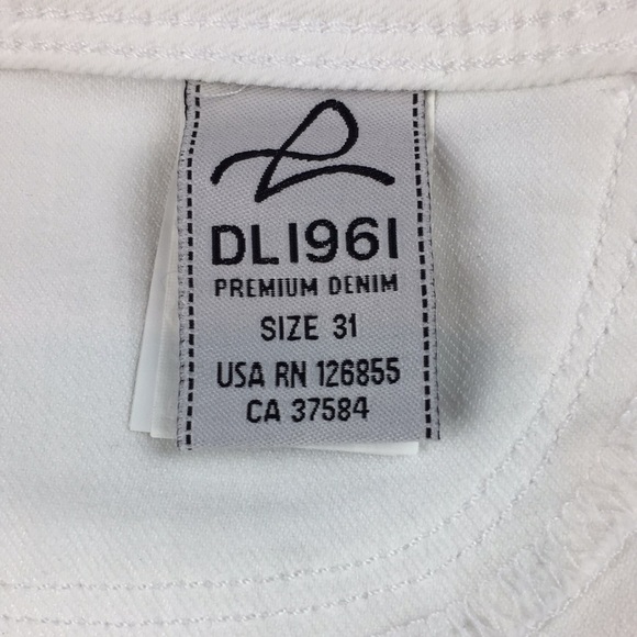 DL1961 Angel Mid Rise Skinny Ankle in Milk 31 - Picture 3 of 5